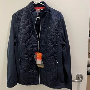 PUMA Men's Cloudspun Golf Jacket Navy Size M